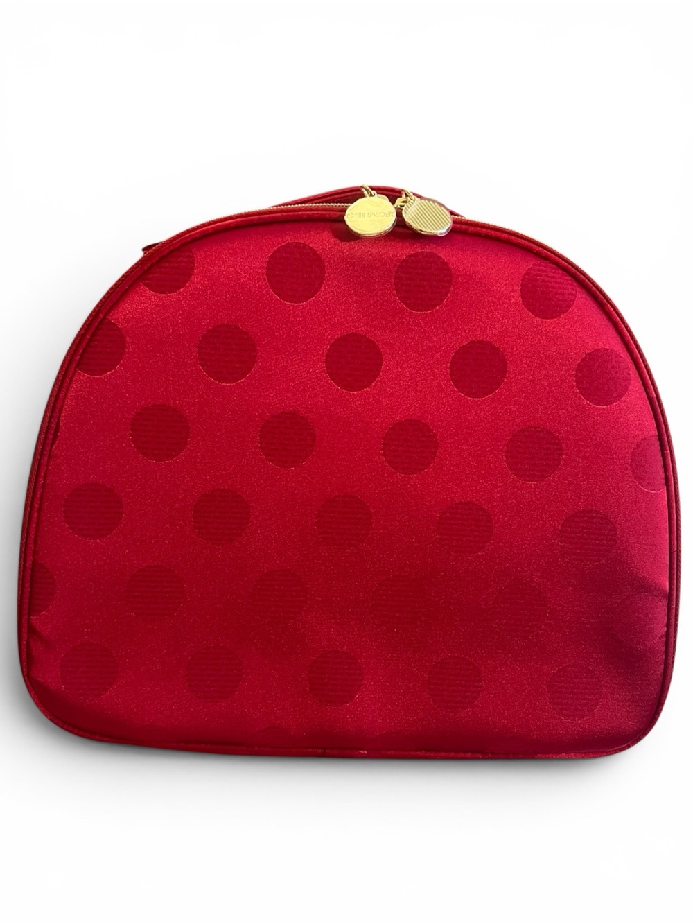 Estée Lauder Red Polka Dot Holiday Blockbuster Makeup Train Case Travel Bag